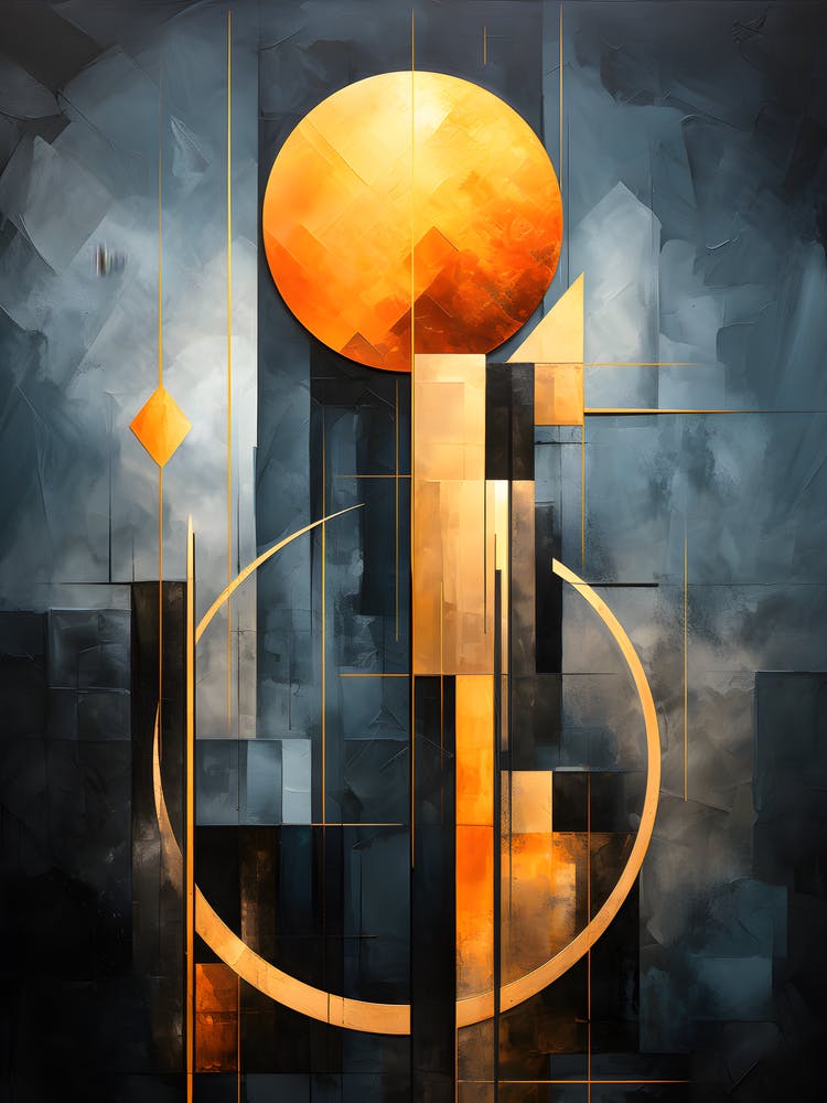 Yellow Abstract Painting