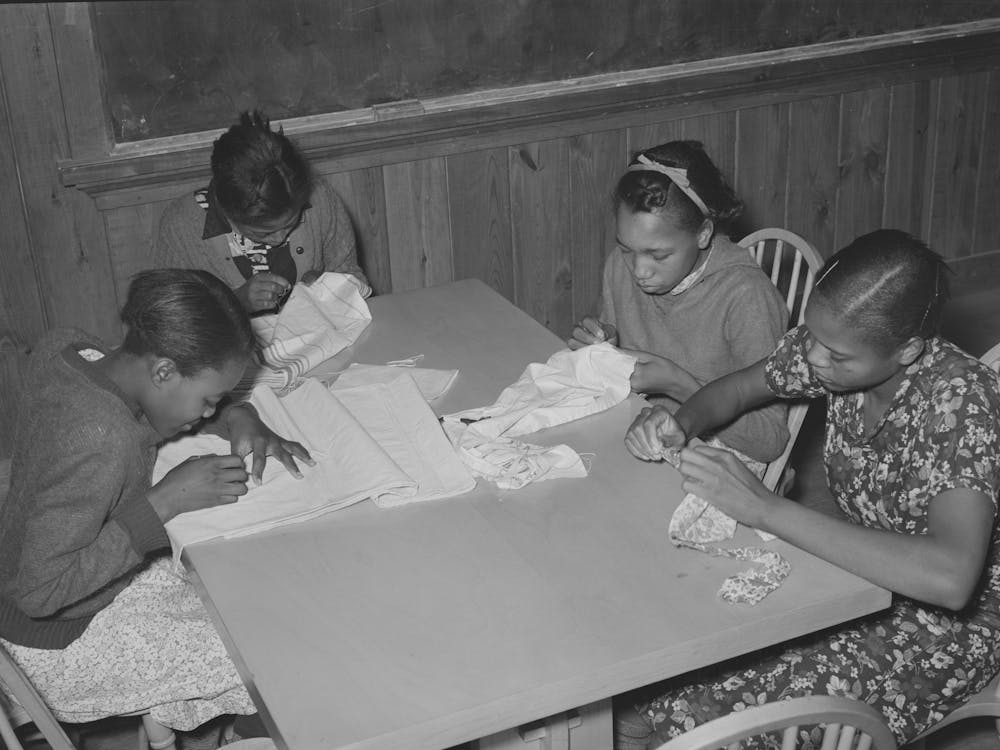 Pupils In Home Economics Class, Lakeview Project School, Arkansas By Russell Lee