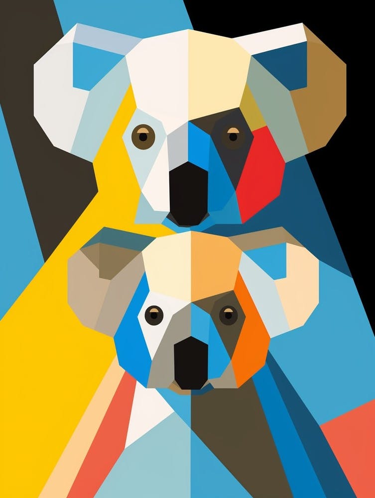 Koala Abstract Pop Art 3