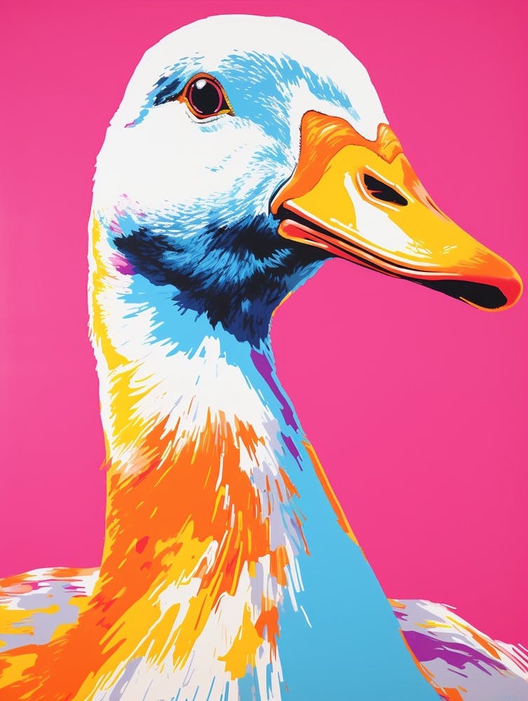 Andy Warhol Style Bird Goose 2