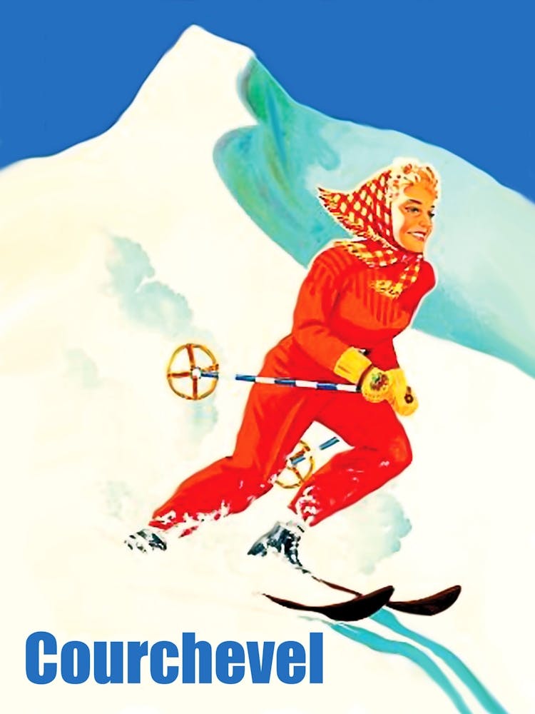 Skiing At Courcheval, France