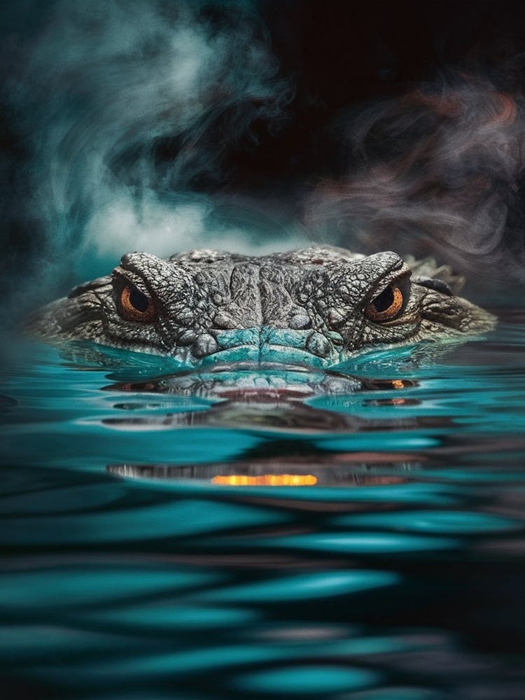 Alligator In The Water