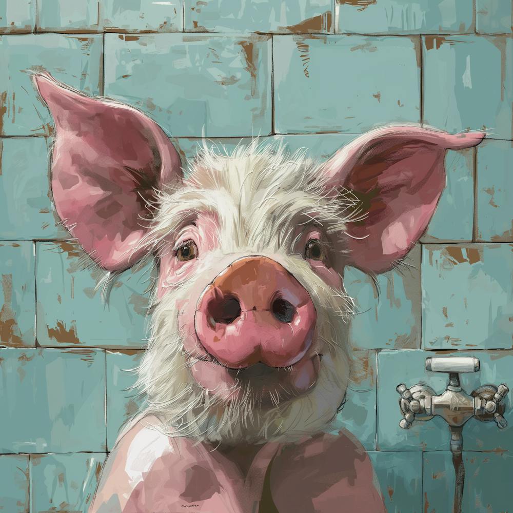 Pig In The Bath