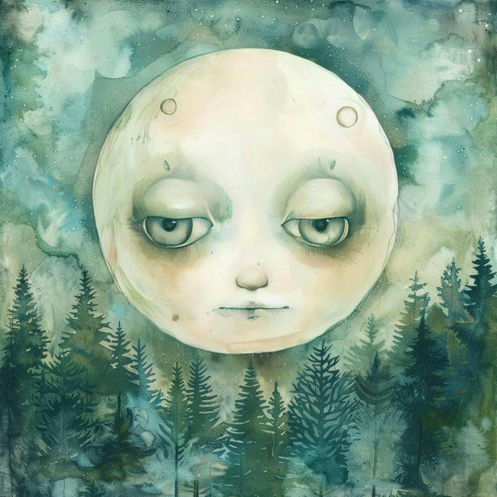 Mond im Wald 2