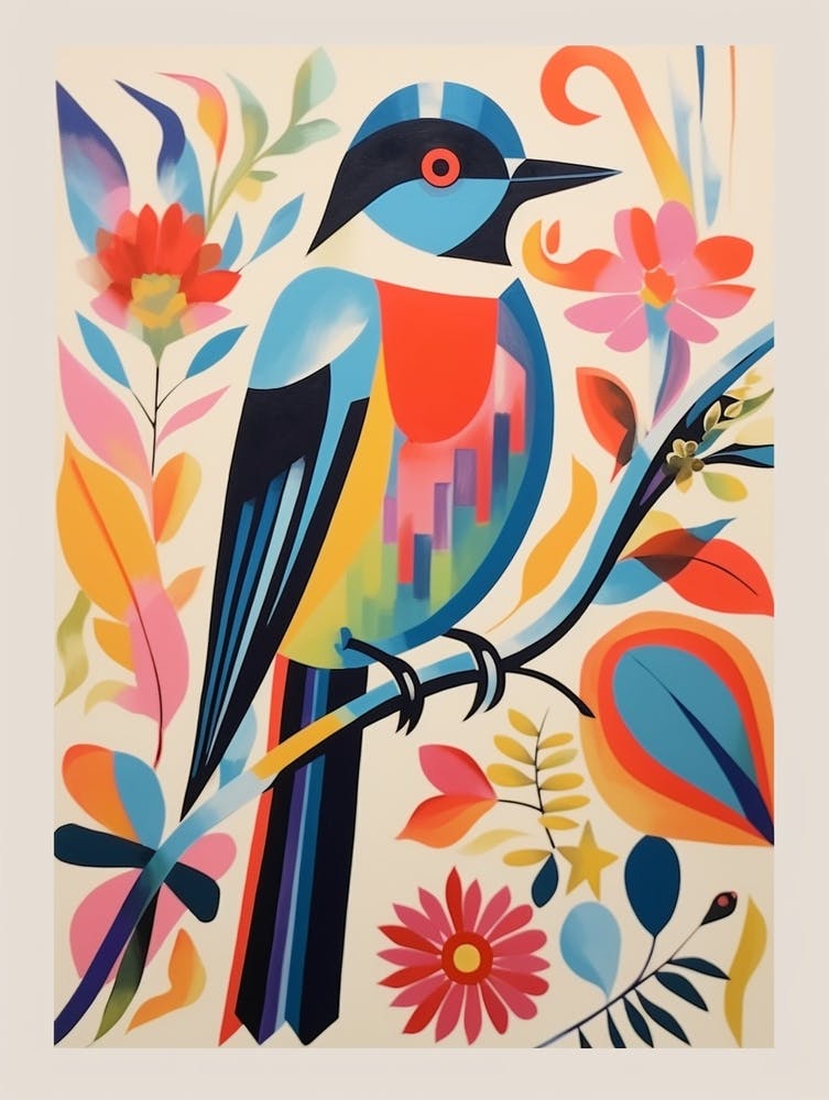 Colourful Scandi Bird Barn Swallow 2