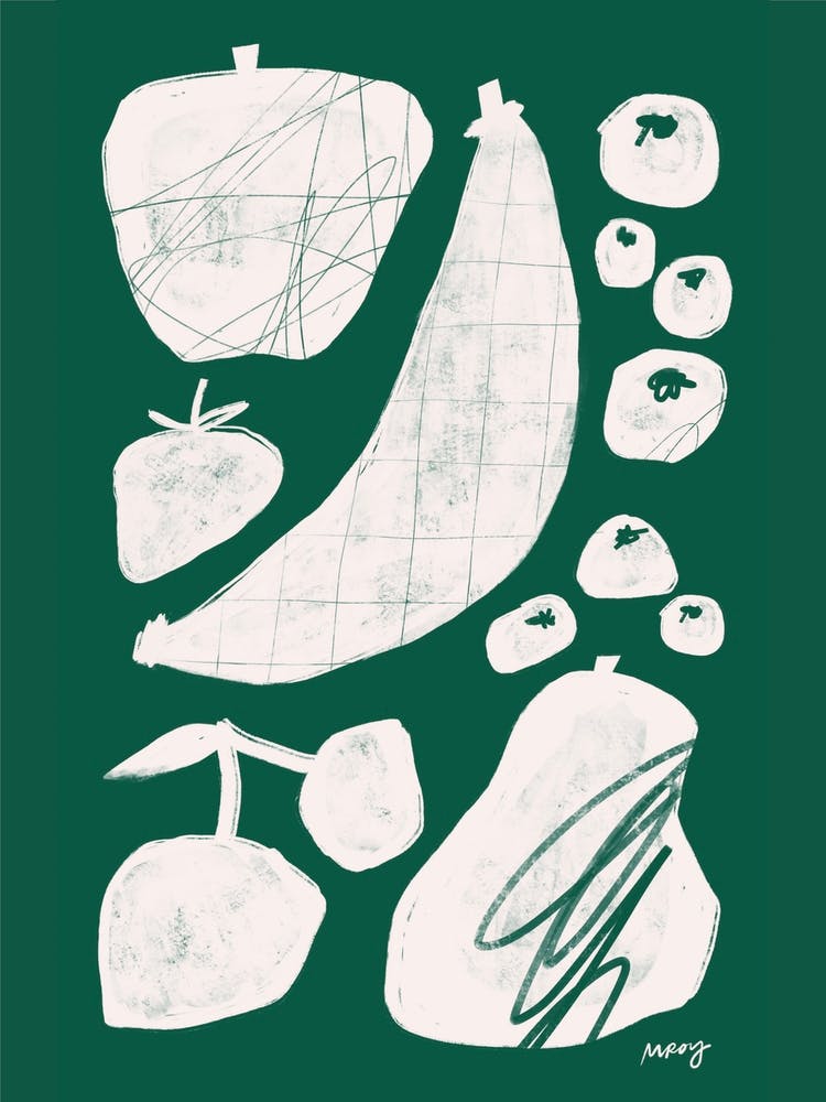 Abstract Fruit Green   