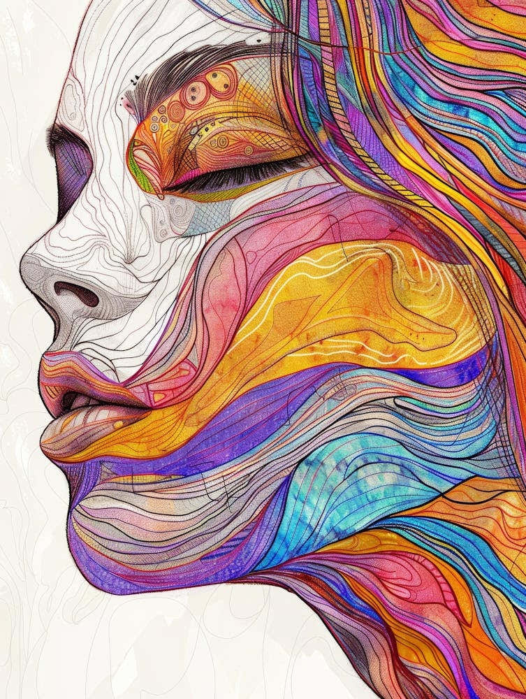 Abstract Of A Woman'S Face 28