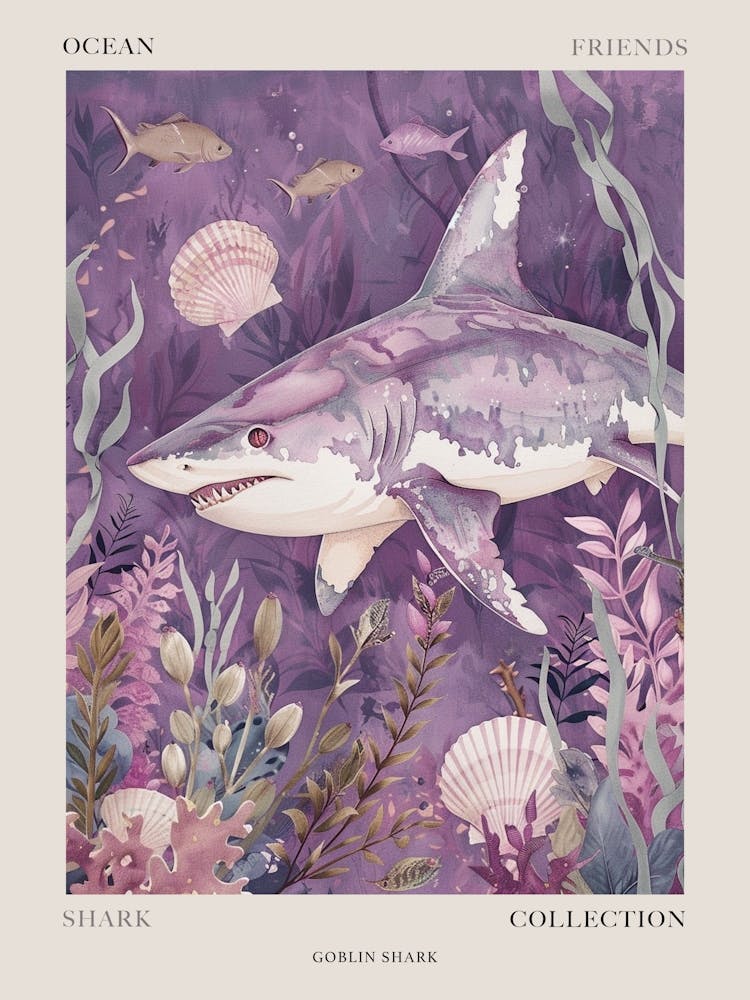 Lila Koboldhai Illustration 1 Poster