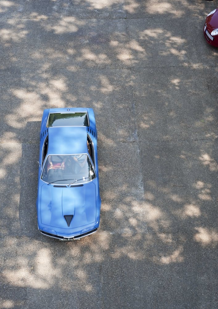 Blue Alfa Romeo Montreal