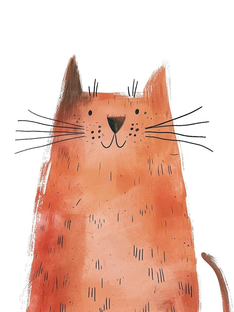 Ragamuffin Cat Clipart Illustration 2