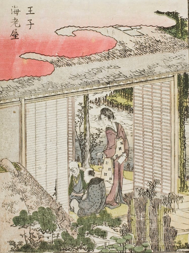 Ōji Ebiya, Katsushika Hokusai 1