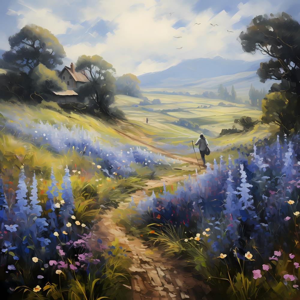 Impressionist Whispers: Riverside Serenade