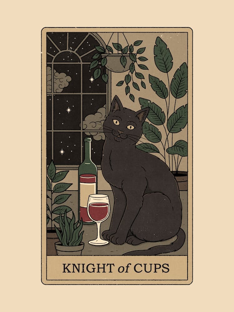 Knight Of Cups   Cats Tarot