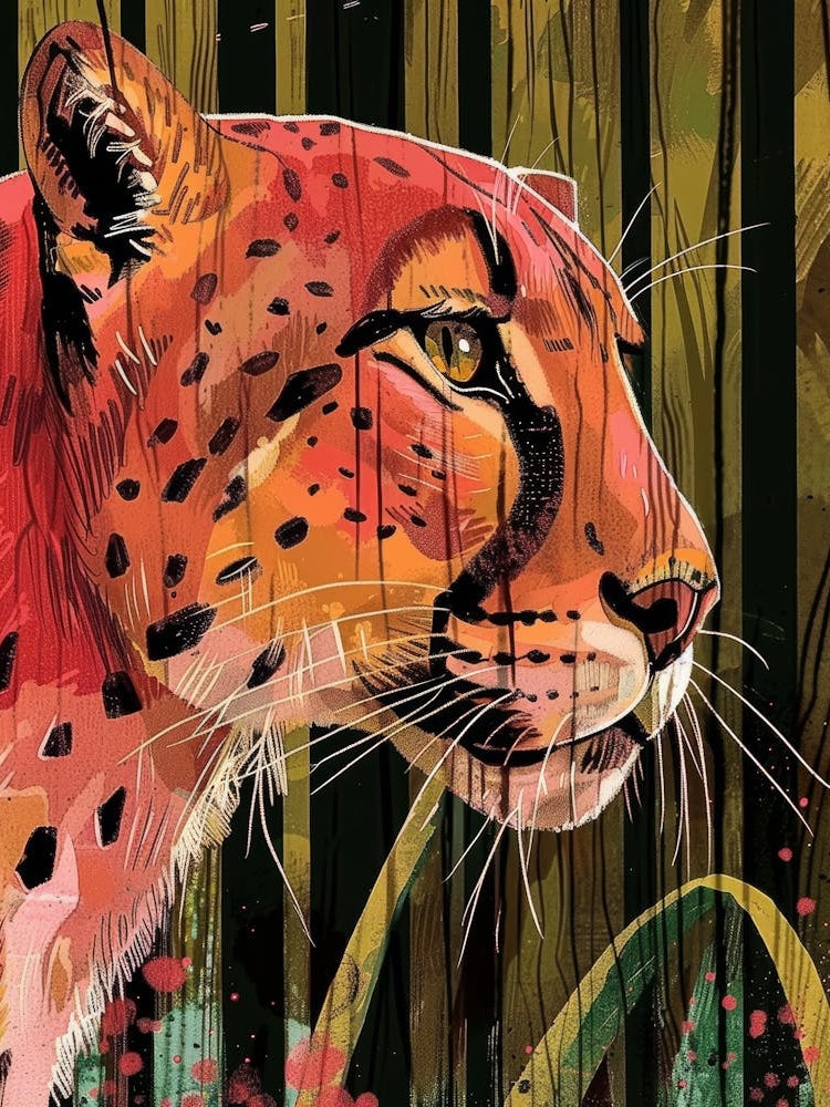 Cheetah Canvas Print 5