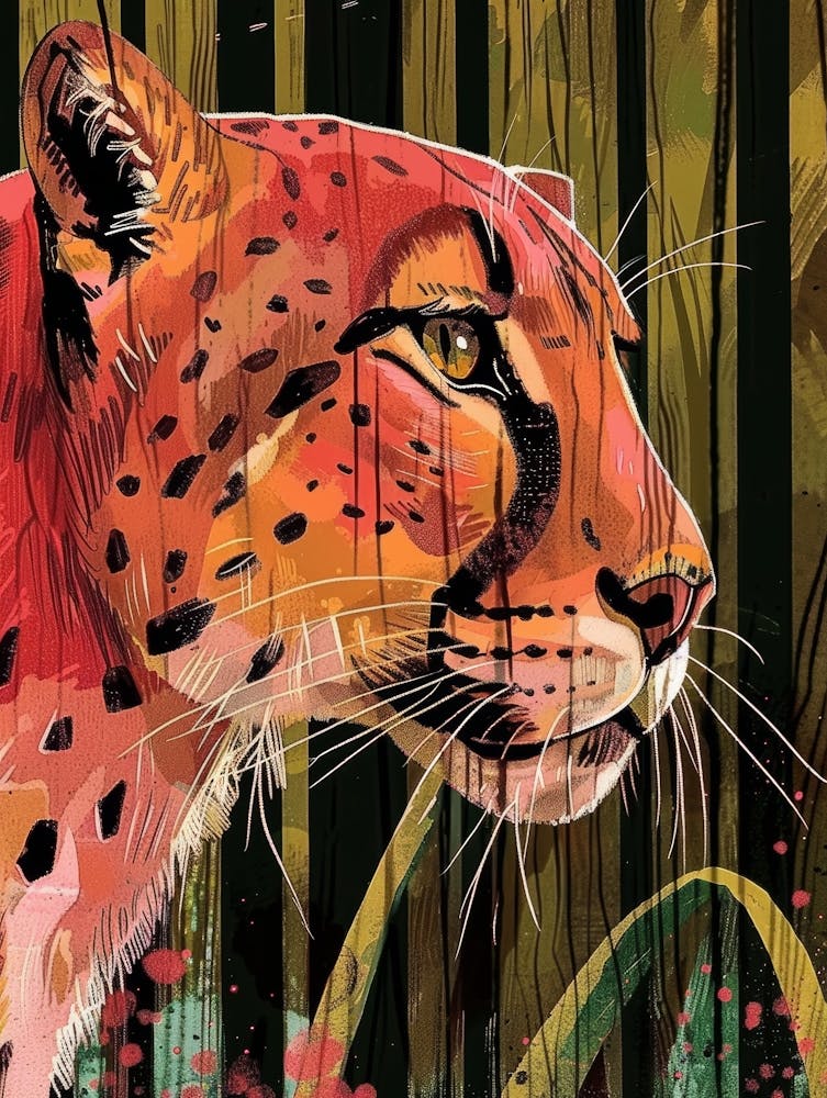 Cheetah Canvas Print 5