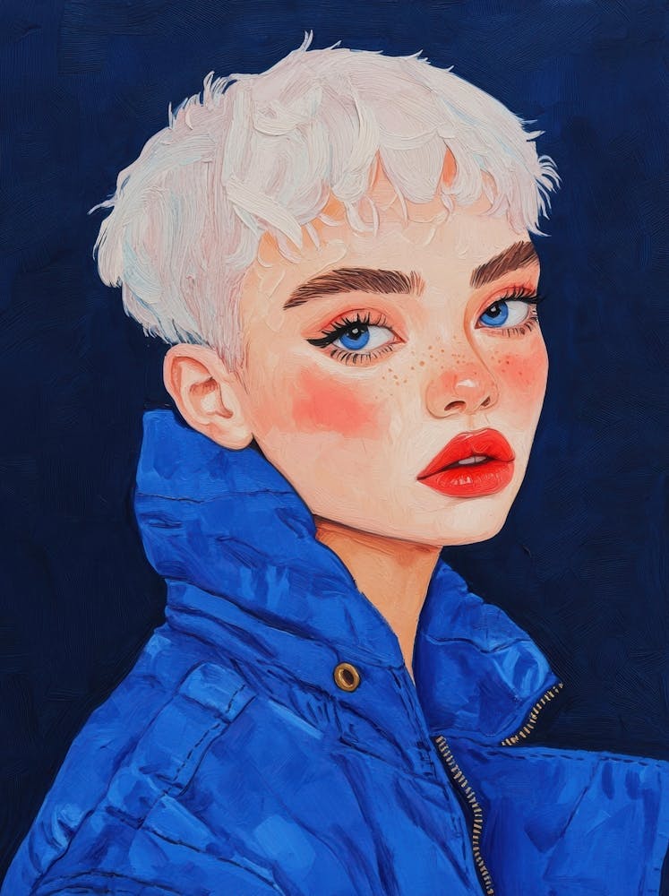 Girl With Blue Hair 23