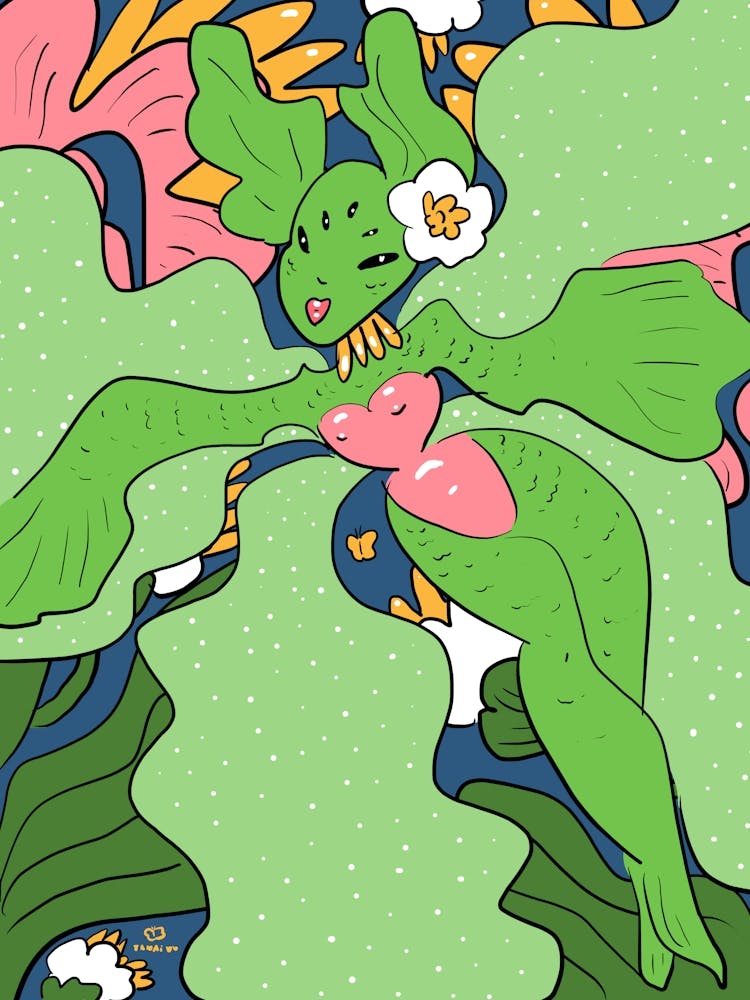 Tropical Green Butterfly