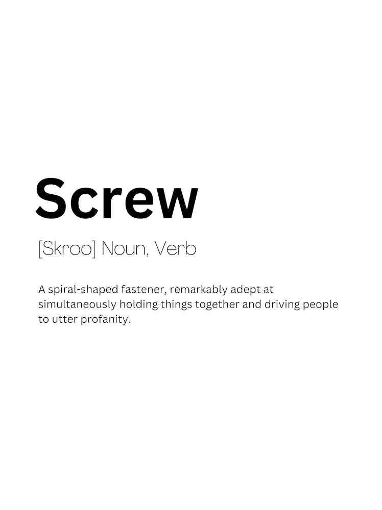 Screw Definition Meaning