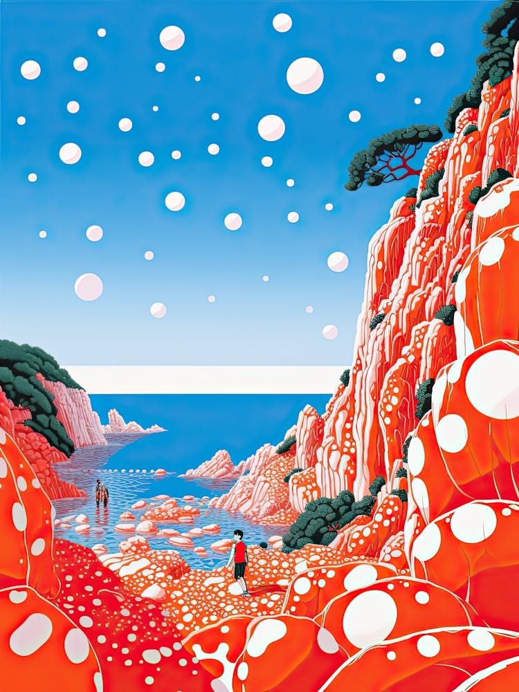 Tropea, Italy, Illustration In The Style Of Pop Art 1