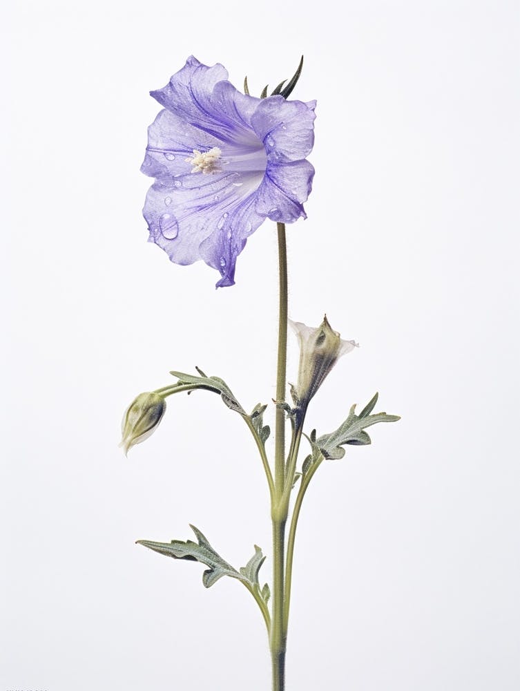 Pressed Wildflower Botanical Art Harebell 2
