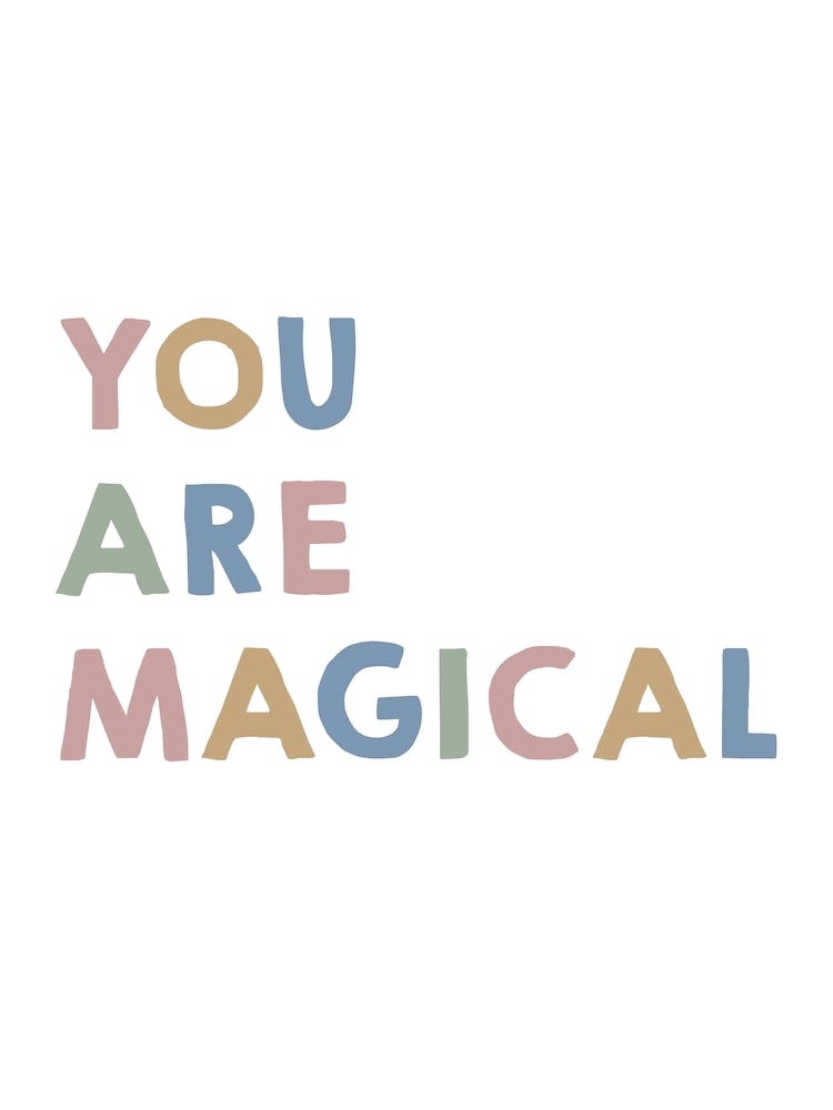You Are Magical, Girls Room Decor, Nursery Wall Art