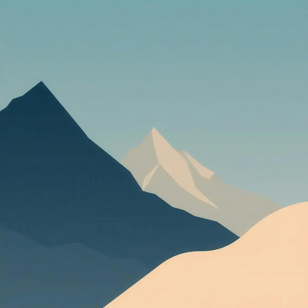 Abstract Mountain Landscape