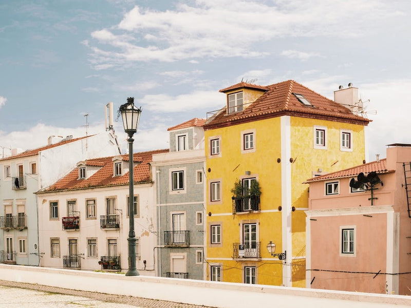 Pastel Homes In Lisbon
