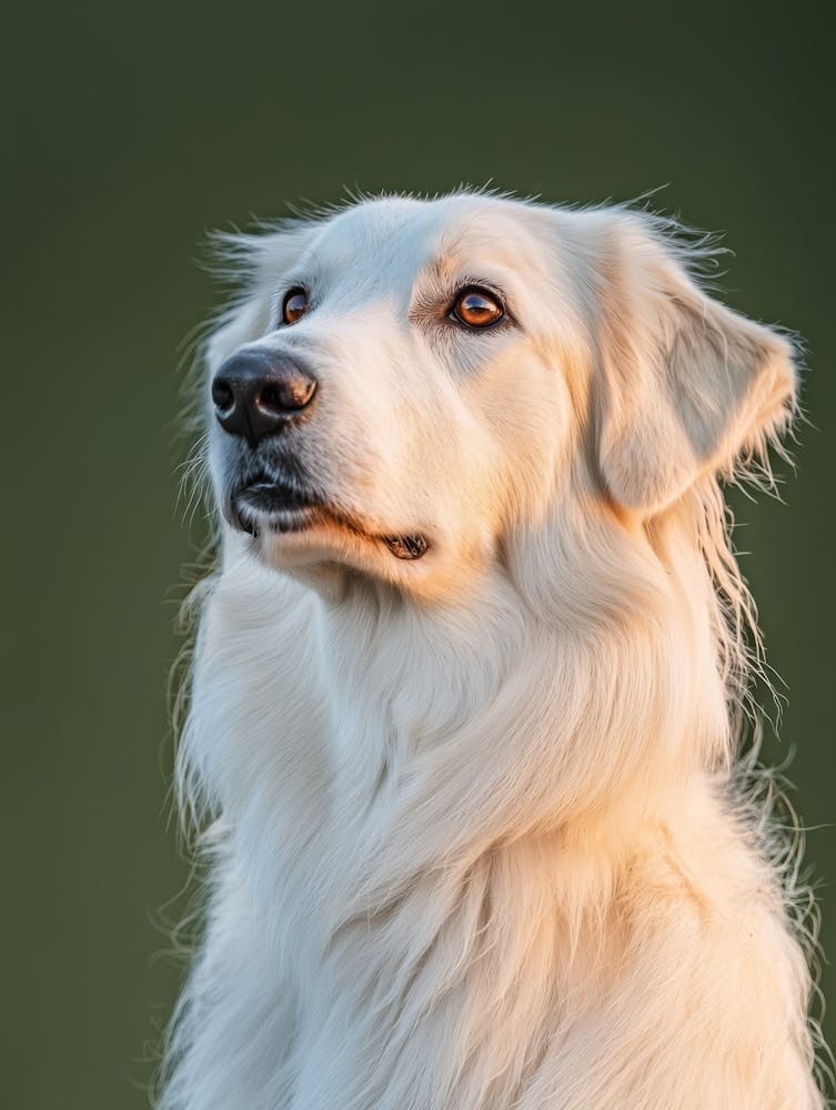 White Retriever. Generated AI. 1