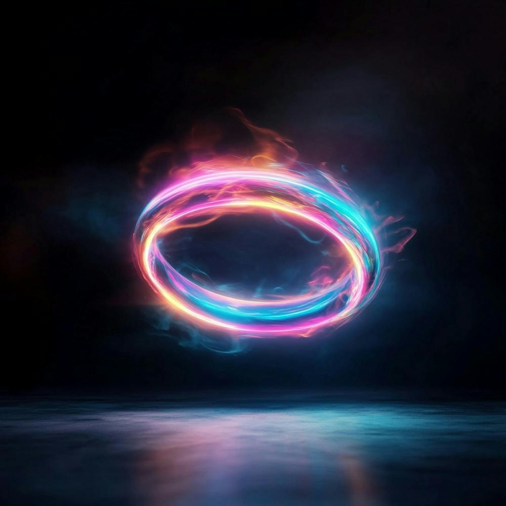 Abstract Neon Ring