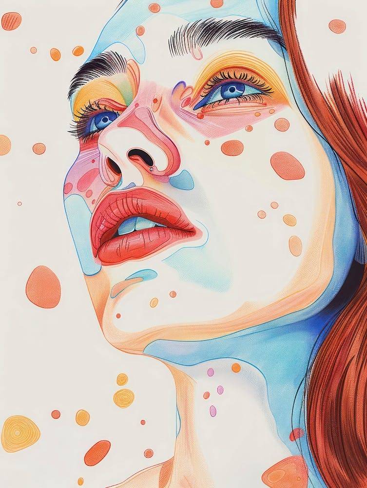 Watercolor Of A Girl