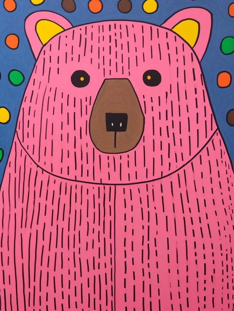 Pink Polka Dot Bear 5