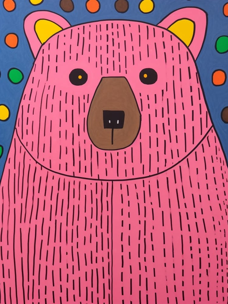 Pink Polka Dot Bear 5