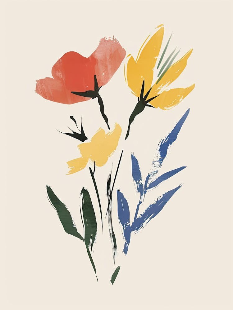 Pastel Symphony Mid Century Style