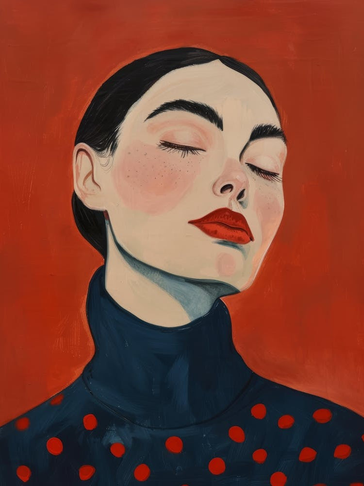 Woman With Eyes Closed 2