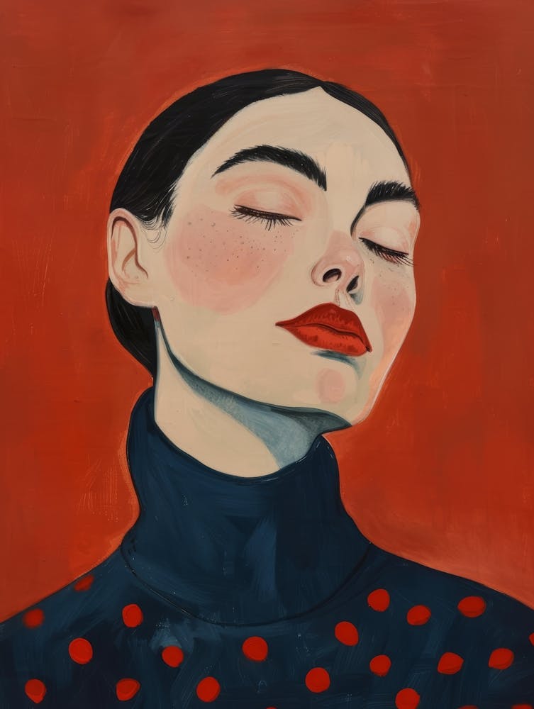 Woman With Eyes Closed 2