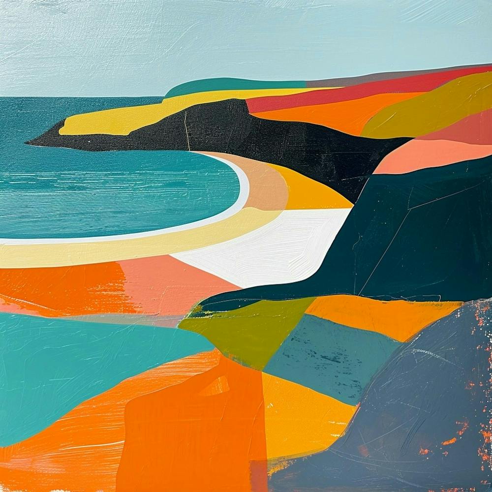 Colourful Abstract Pembrokeshire Coast National Park Wales 3