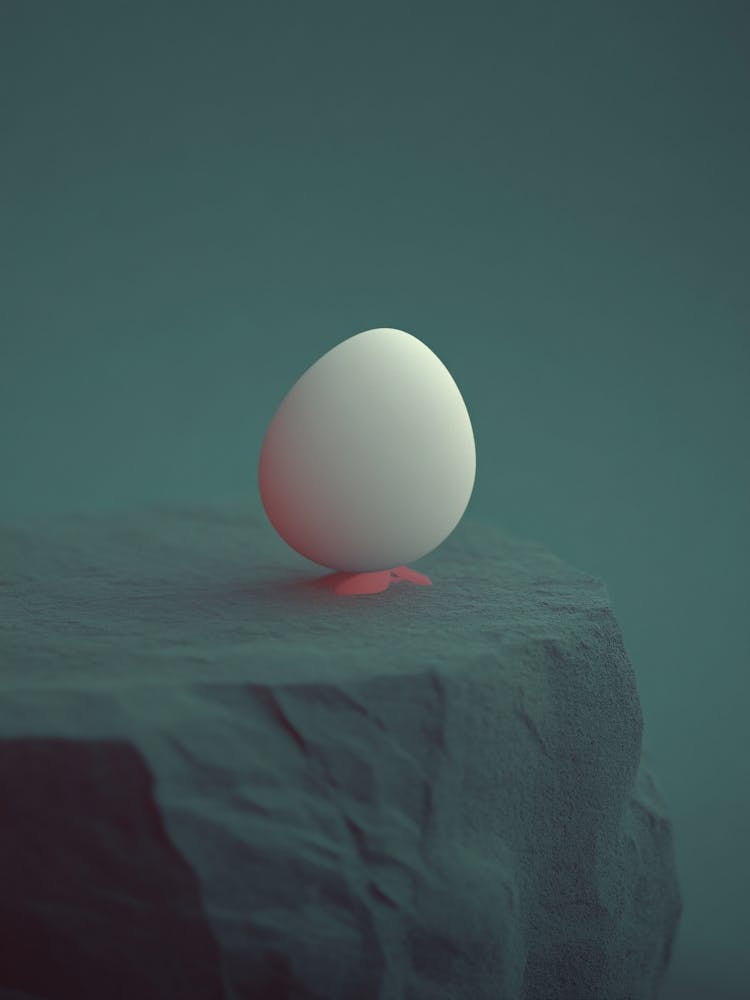 Egg On A Rock