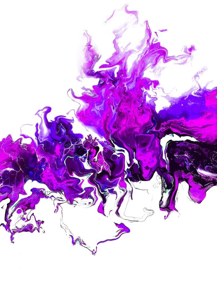 Purple Colorful White Wave