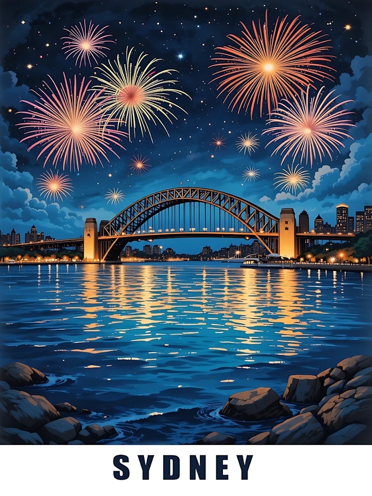 Sydney Affiche de Voyage Vintage 22