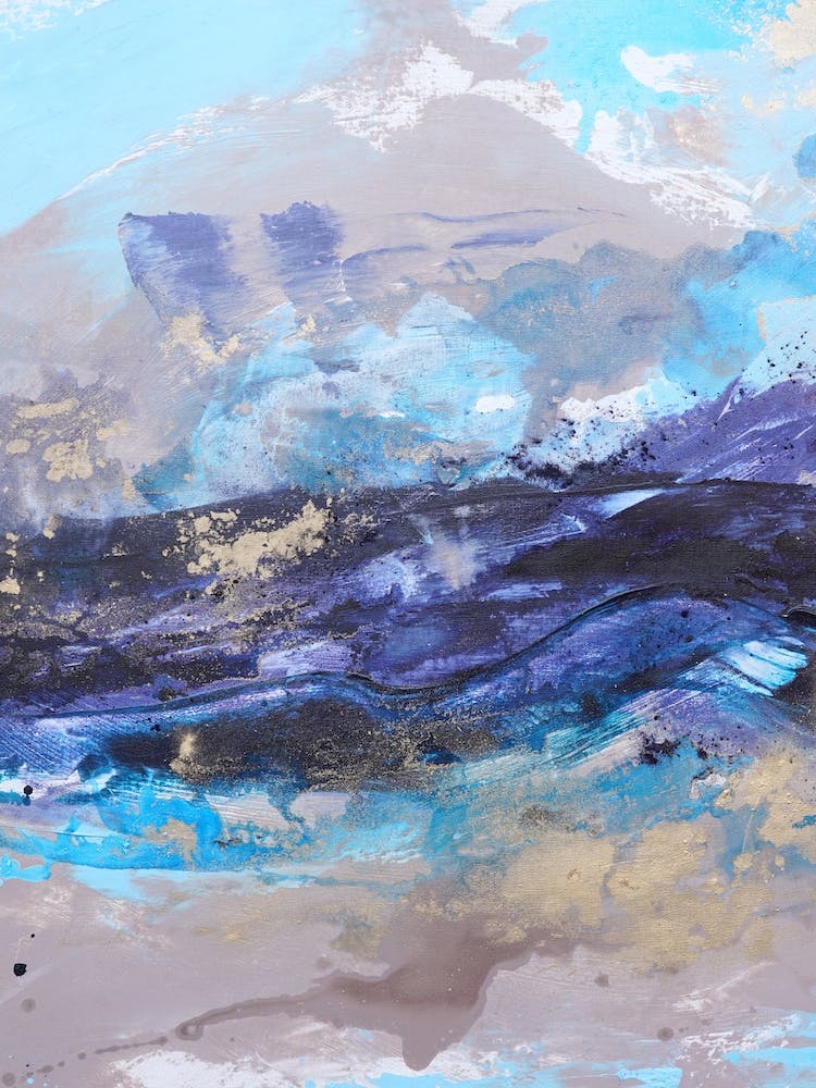  Blue Ocean Abstract Painting 2