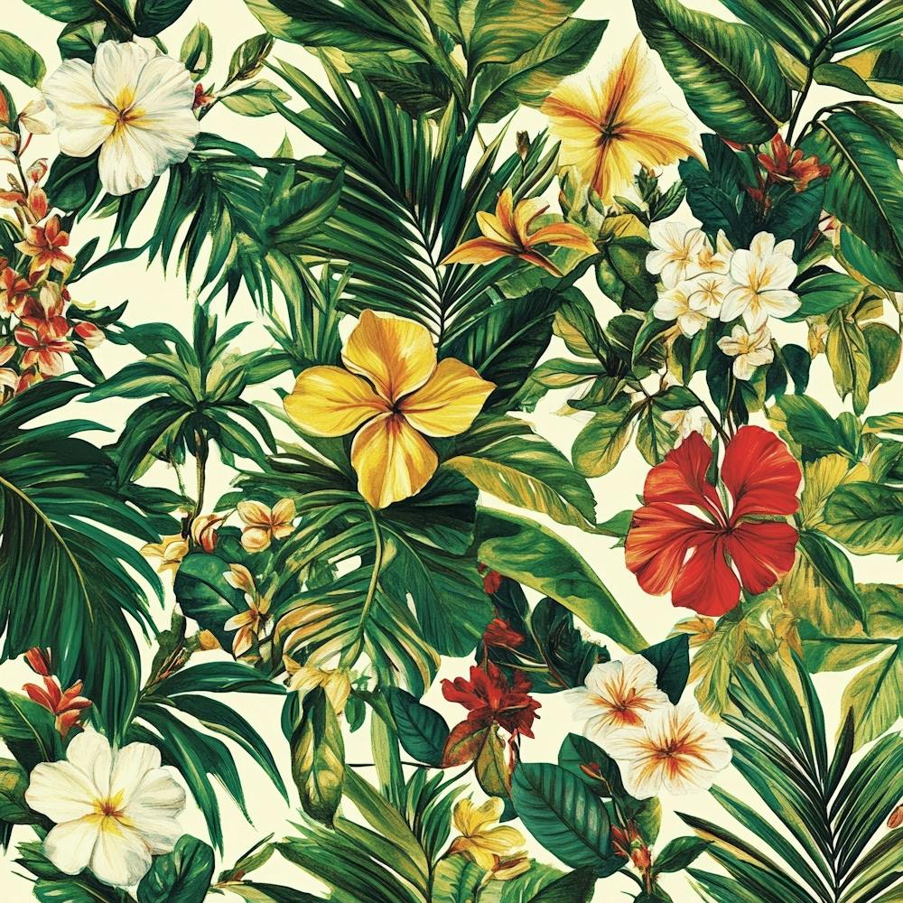 Tropical Flowers Art 1