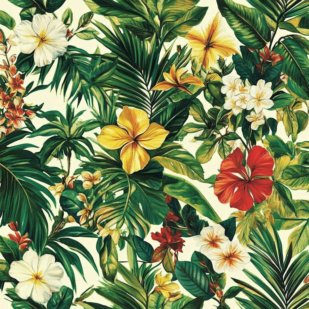 Tropical Flowers Art 1