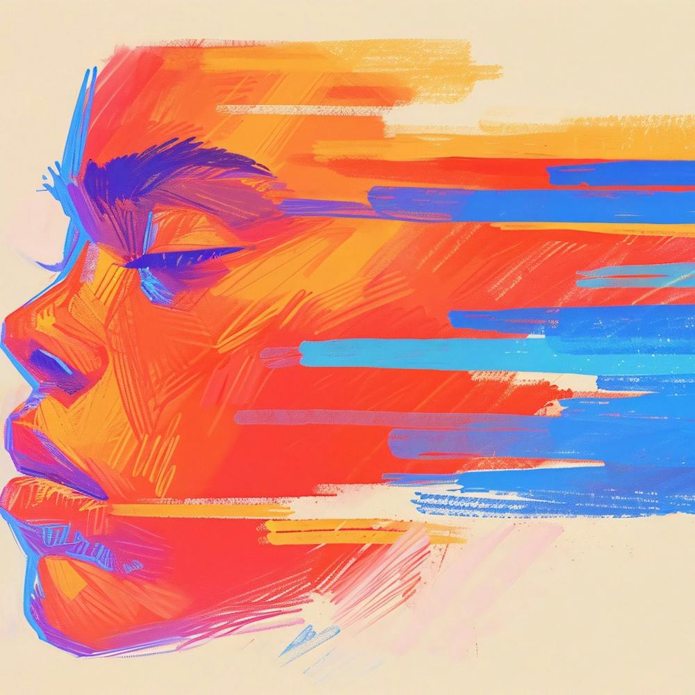 Editorial Art White Background Crankled