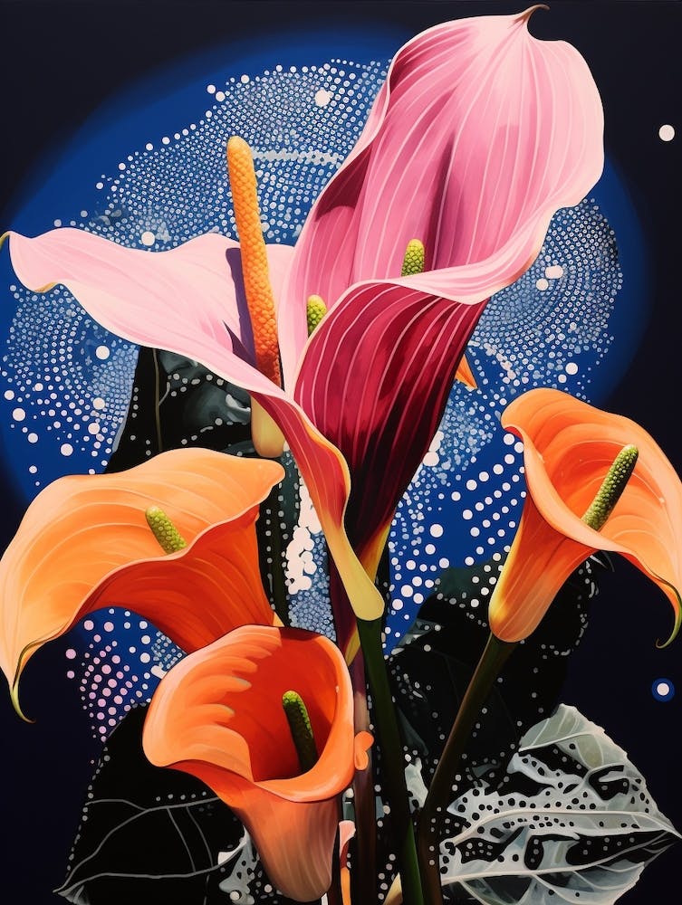 Surreal Florals Calla Lily 3 Flower Painting