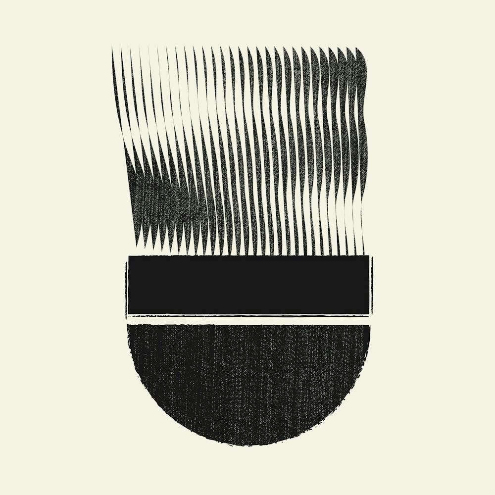 Abstract With Half Circle And Lines