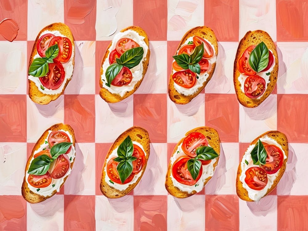 Bruscetta Pink Checkerboard 1