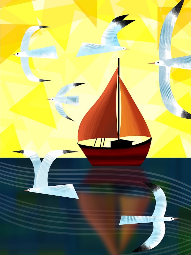 The Red Fishing Boat