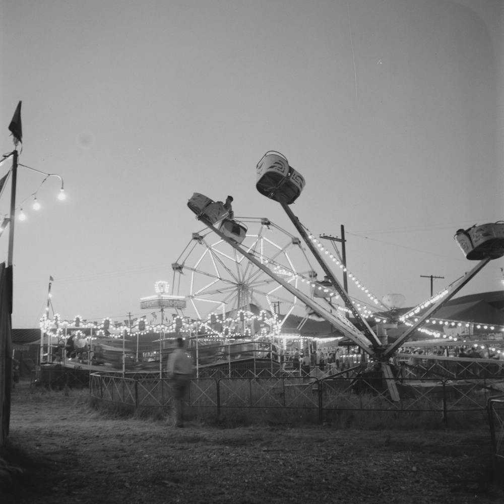 Untitled Photo, Possibly Related To Klamath Falls, Oregon, Carnival Rides At The Circus By Russell Lee