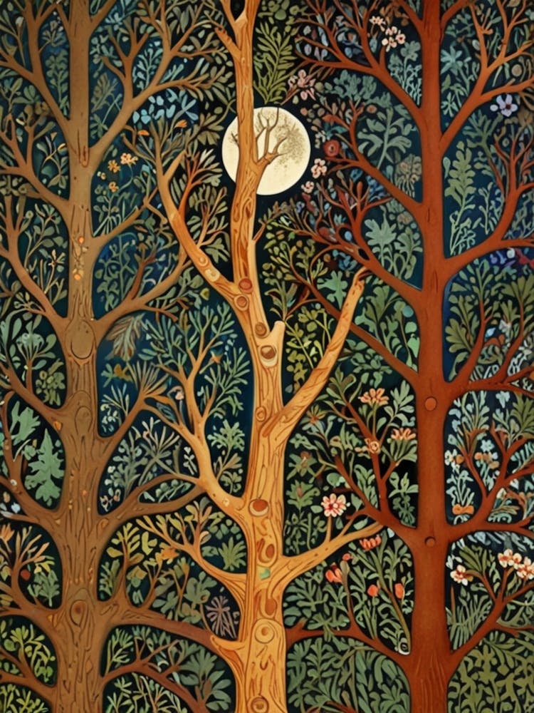 William Morris Moonlight In The Trees 10