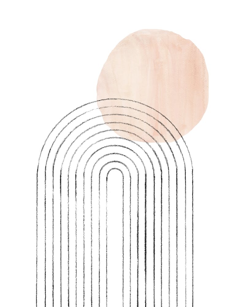 Minimalisr Rainbow and sun